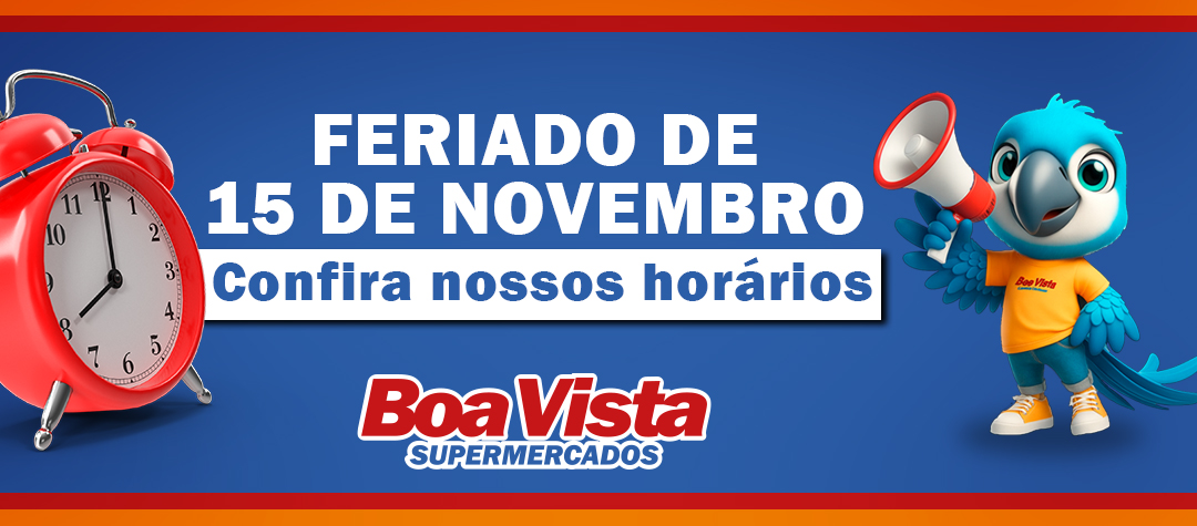 Horários de Atendimento - 15 de Novembro