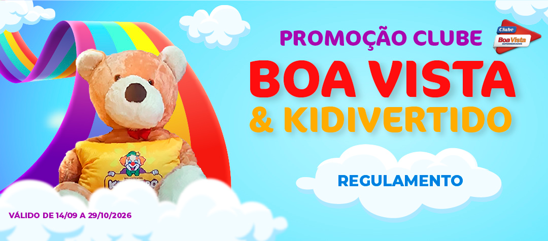 Regulamento Promoção Mês da Criança: Clube Boa Vista & Kidivertido - URSO
